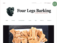 Tablet Screenshot of fourlegsbarking.com